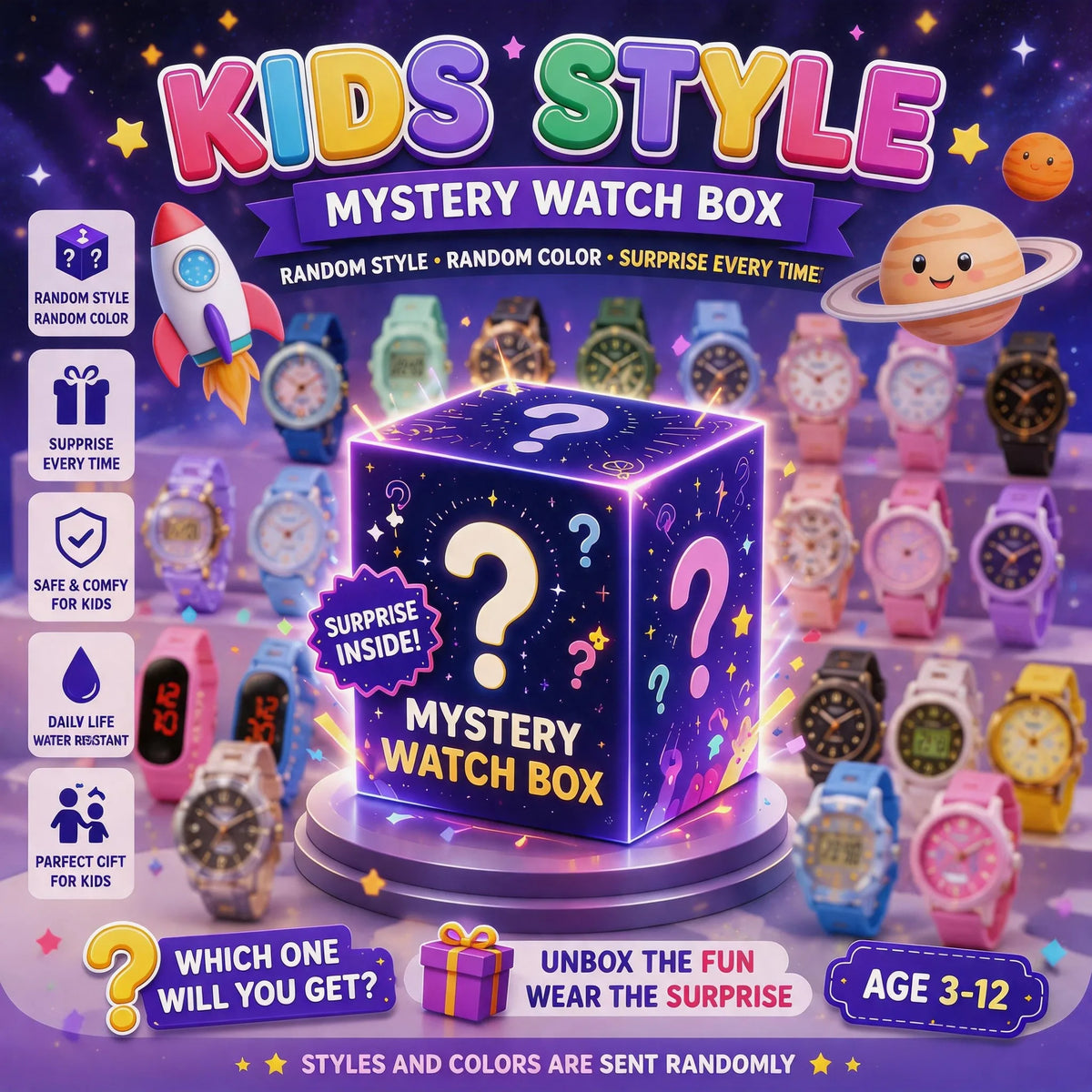Blind Box Mystery Surprise Men Fashion Business Watch Set Quartz Wristwatch Jewelry Set Watch Reloj Hombre Without Box Gift
