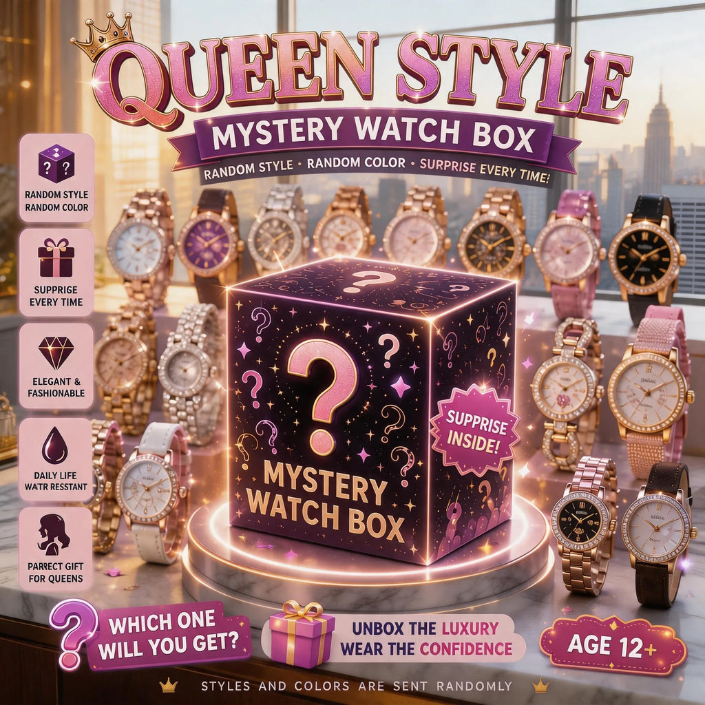 Blind Box Mystery Surprise Men Fashion Business Watch Set Quartz Wristwatch Jewelry Set Watch Reloj Hombre Without Box Gift