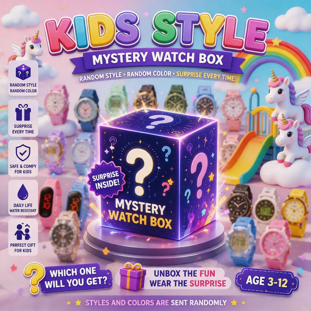 Blind Box Mystery Surprise Men Fashion Business Watch Set Quartz Wristwatch Jewelry Set Watch Reloj Hombre Without Box Gift