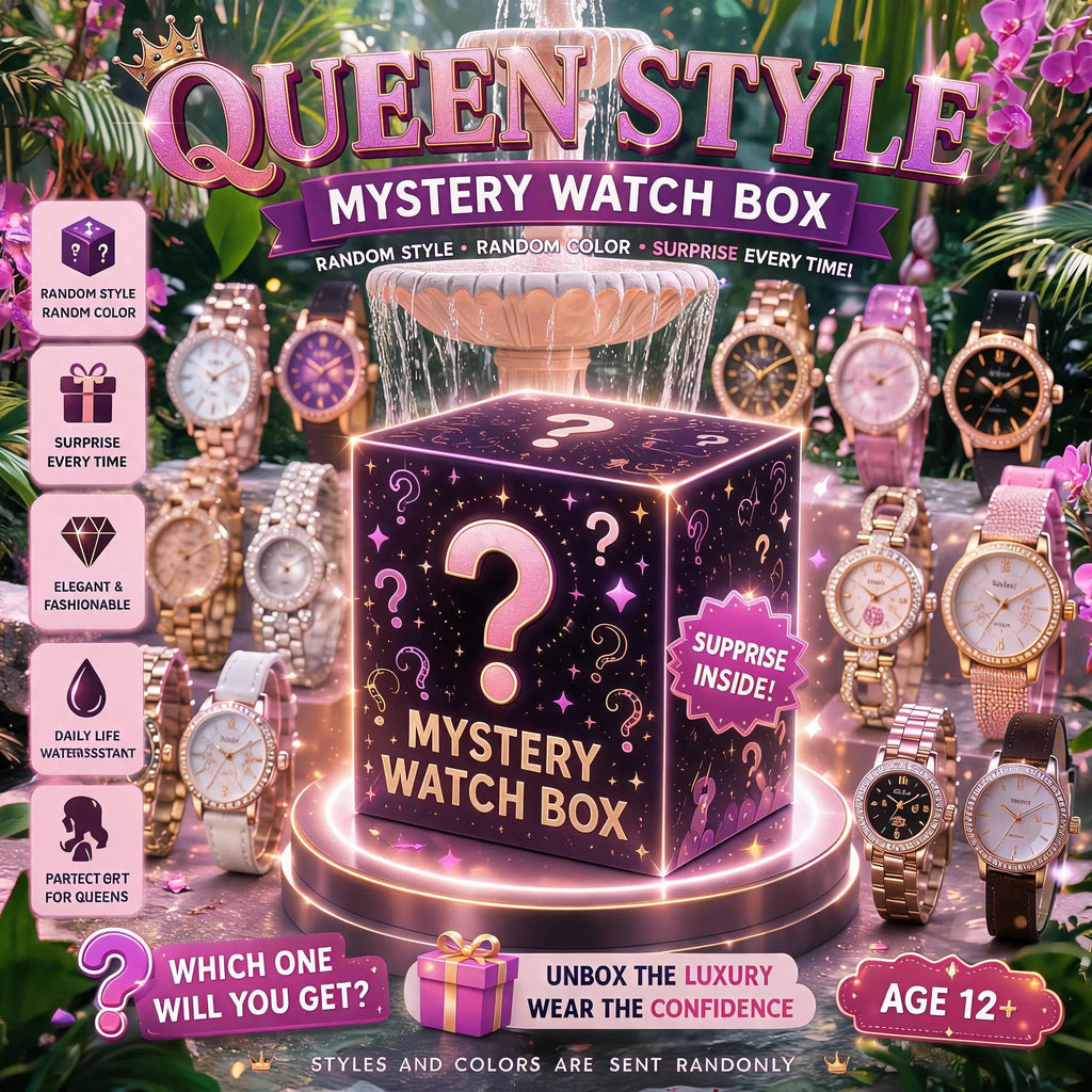 Blind Box Mystery Surprise Men Fashion Business Watch Set Quartz Wristwatch Jewelry Set Watch Reloj Hombre Without Box Gift